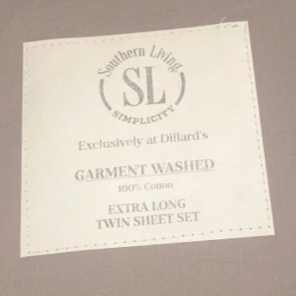 Southern Living Extra Long Twin Sheet XL Set Taupe Cotton Dillard's